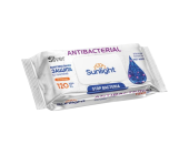Салфетки влажные, SUNLIGHT Antibacterial Silver без отдушки, 120 шт, SG | OfficeDom.kz
