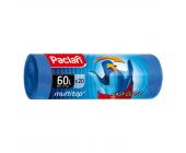 Мешки для мусора Paclan Multi-Top 60л.; 20шт/уп, прочные, синий | OfficeDom.kz