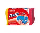 Губка для посуды Paclan Practi Swing, 3 шт/уп | OfficeDom.kz
