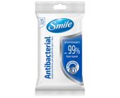 Салфетки влажные, 15 шт, Smile Antibacterial с Д-пантенолом | OfficeDom.kz