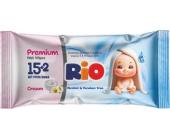 Салфетки влажные, RIO Premium с кремом, 17 шт, SG | OfficeDom.kz