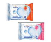 Туалетная бумага влажная SUNLIGHT, роза/персик, 30шт, SG | OfficeDom.kz
