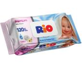 Салфетки влажные, RIO Premium с кремом, 120 шт, SG | OfficeDom.kz