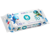 Полотенца влажные XXL, NATURAL FRESH, детские Черепашка, 70шт, 25х25 см, SG | OfficeDom.kz