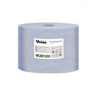 Протирочный материал в рулонах Veiro Professional Comfort W201, 1000л, 350 м, 2 слоя, синий - Officedom (1)