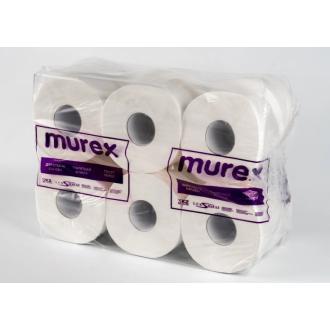 Туалетная бумага, 2 слоя, втулка 76мм, 150м, целлюлоза, jumbo, 12 рул, Murex - Officedom (1)