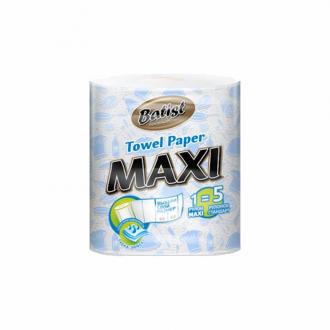 Бумажные полотенца «BATIST» MAXI, 2 слоя, 1 рулон, 50 м, 435 л. - Officedom (1)