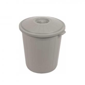 Урна мусорная, пластиковая, 50л, серый, Linex - Officedom (1)
