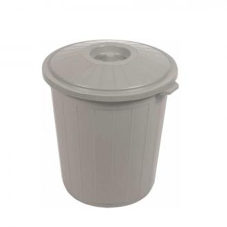 Урна мусорная, пластиковая, 70 л, серый, Linex - Officedom (1)