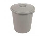 Урна мусорная, пластиковая, 90 л, серый, Linex | OfficeDom.kz