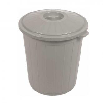 Урна мусорная, пластиковая, 90л, серый, Linex - Officedom (1)
