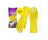 Перчатки Linex латексные прочные S-размер желтые | OfficeDom.kz