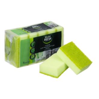 Губка для посуды, 5 шт, MAXI, Master FRESH - Officedom (1)