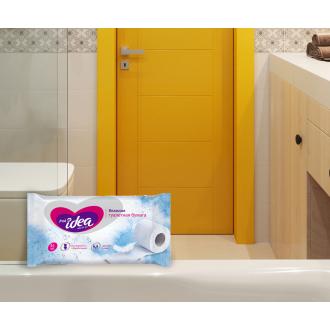 Туалетная бумага влажная растворяющаяся, 40шт, увеличенный размер 13х17см, Fresh idea - Officedom (2)
