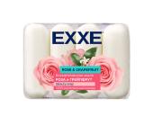 Крем-мыло туалетное косметическое EXXE, Роза и грейпфрут, 4шт/70г | OfficeDom.kz