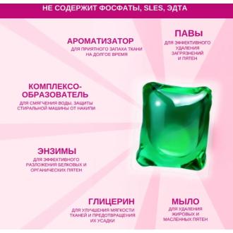 Средство для стирки в капсулах Ocean Clean Color MINI, 20 шт, LK - Officedom (2)