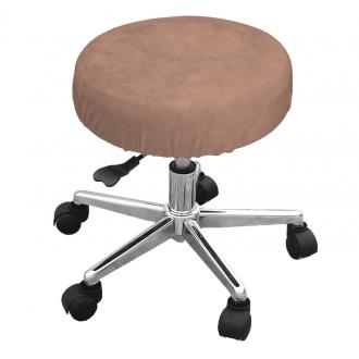 Чехол велюровый на стул мастера,коричневый, Beautyfor - Officedom (1)