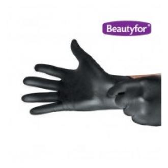 Перчатки нитриловые, черные, 100 шт./<wbr>уп, р-р S, Beautyfor - Officedom (1)