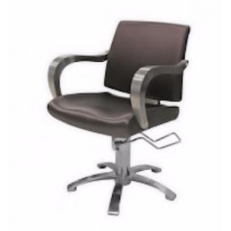 Кресло парикмахерское "335", коричневое - Officedom (1)
