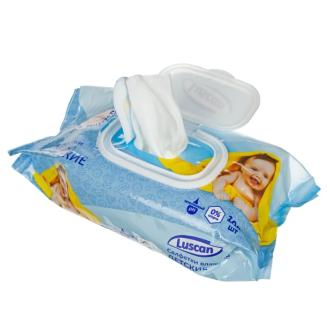 Салфетки влажные, 100 шт, детские, Luscan - Officedom (2)