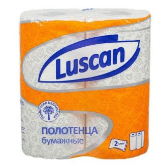 Полотенца бумажные, рулонные, 2 рулона, 2сл, 17м, Luscan - Officedom (1)