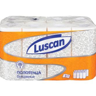 Полотенца бумажные, рулонные, 8 рулонов, 2сл, 12,5м, Luscan - Officedom (1)
