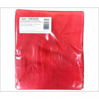 Салфетка из микроволокна 50х60 см, 180 гр, красный - Officedom (1)