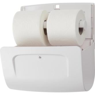 Диспенсер для туалетной бумаги, белый, Luscan Prof Etalon Doublemini - Officedom (8)