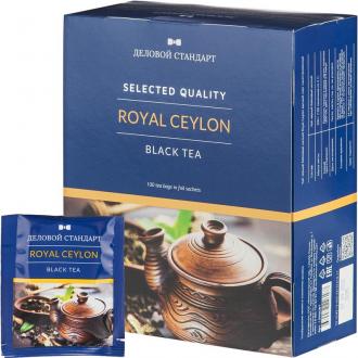 Чай черный Roayl Ceylon, 100х1,5г, пакетированный, Деловой Стандарт - Officedom (1)