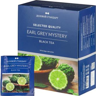 Чай черный Earl grey mystery, (с бергамотом) 100х2г, пакетированный, Деловой Стандарт - Officedom (1)
