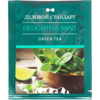 Чай зеленый Delightful mint 100х2г, пакетированный, Деловой Стандарт - Officedom (4)