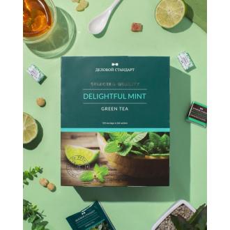Чай зеленый Delightful mint 100х2г, пакетированный, Деловой Стандарт - Officedom (2)