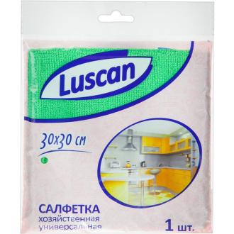 Салфетка из микроволокна 30х30 см, 200 гр, зеленый, Luscan - Officedom (1)
