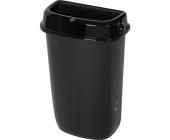 Корзина для мусора Luscan Prof Etalon 12 л, пластик, черный (32,8х19,5х51,8 см) | OfficeDom.kz