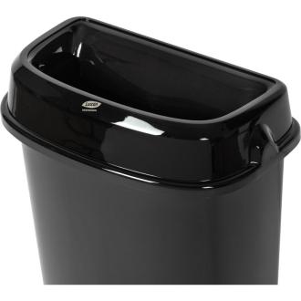 Корзина для мусора Luscan Prof Etalon 12 л, пластик, черный (32,8х19,5х51,8 см) - Officedom (3)