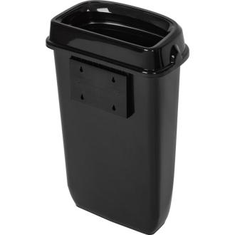 Корзина для мусора Luscan Prof Etalon 12 л, пластик, черный (32,8х19,5х51,8 см) - Officedom (2)