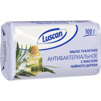 Мыло туалетное Luscan, антибактериальное с маслом чайного дерева, 100г - Officedom (1)