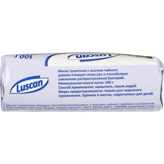 Мыло туалетное Luscan, антибактериальное с маслом чайного дерева, 100г - Officedom (2)