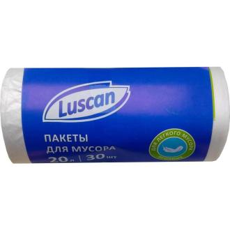 Мешки для мусора 20л, 30шт, 42х50см, белый, Luscan - Officedom (1)