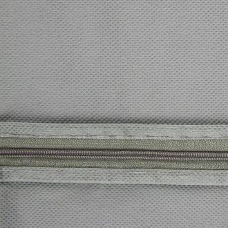 Чехол для одежды, 60х120 см, с прозрачным верхом, спанбонд, серый, Luscan HD-HH006 - Officedom (2)