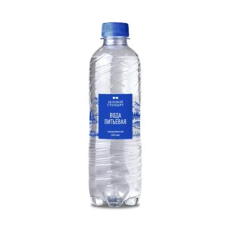 Вода питьевая Деловой Стандарт с газом, 0,5л, пластик - Officedom (1)