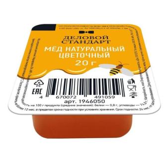 Мёд порционный Цветочный, Деловой Стандарт, 20г х 16шт - Officedom (3)