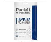 Перчатки латексные с хлопковым напылением, желтый, размер: M, Paclan Professional | OfficeDom.kz