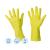 Перчатки латексные с хлопковым напылением, 5 пар, желтый, размер: L, Luscan - Officedom (1)