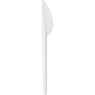 Нож одноразовый, 165мм, белый, 100шт, Комус - Officedom (1)