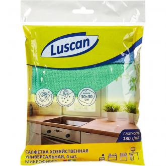 Салфетка из микроволокна 30х30 см, 4 шт, 180 гр, Luscan - Officedom (1)