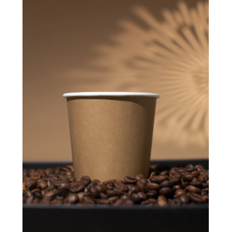 Стакан одноразовый бумажный, 200/<wbr>276 мл, крафт, 50 штук, Комус - Officedom (3)