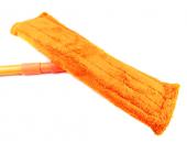 Швабра с мопом из микрофибры, 40см, оранжевый, Чисто Быстро | OfficeDom.kz
