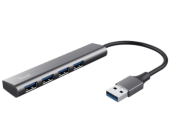 Расширитель Trust Dalyx 4в1 USB 3.2, серый | OfficeDom.kz