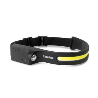 Фонарь налобный Camelion RS218, 1200 мАч, 3W LED + 10W COB, до 320Лм, чёрный - Officedom (1)